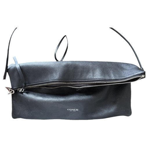 Leather clutch bag