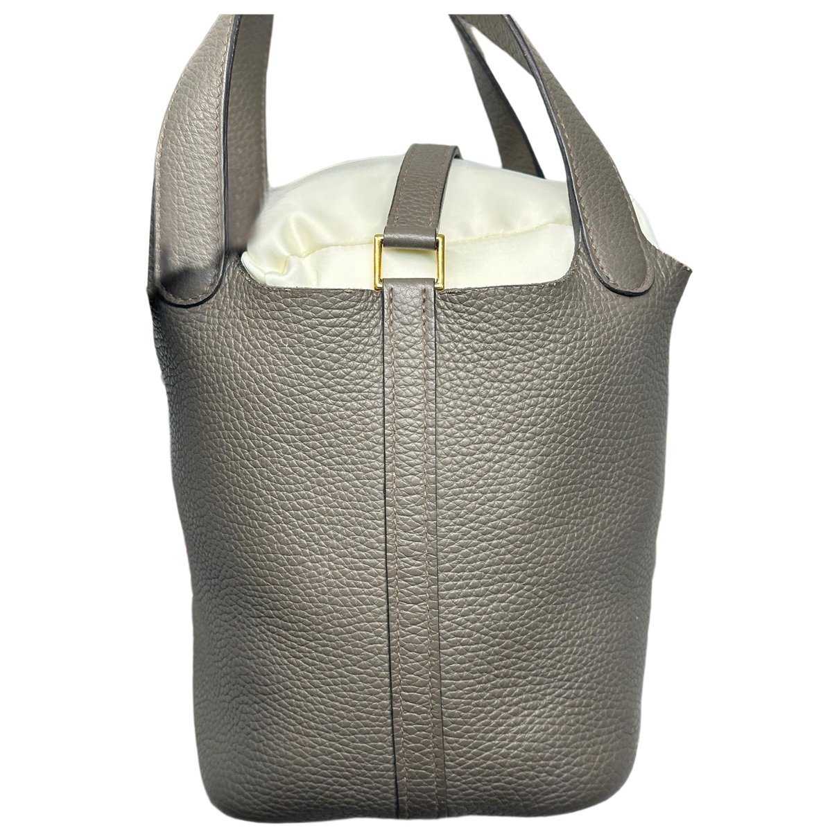 Picotin leather tote