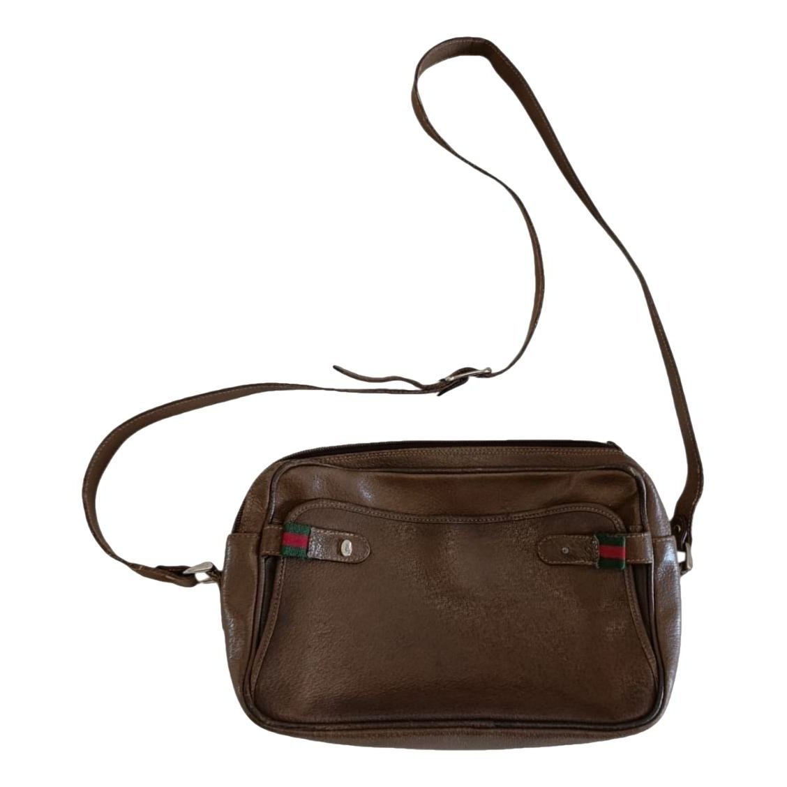 Leather clutch bag