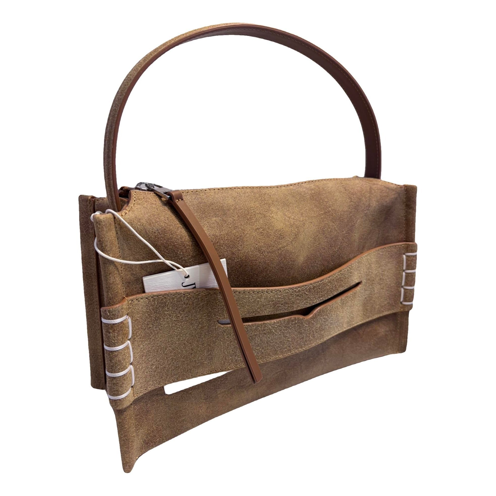 Loafer leather handbag