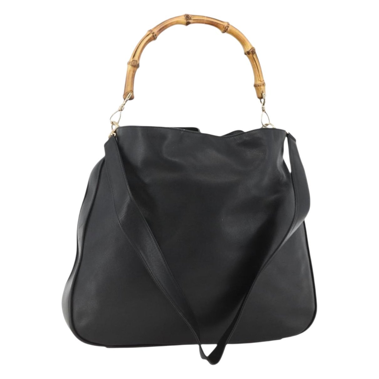 Bamboo leather handbag