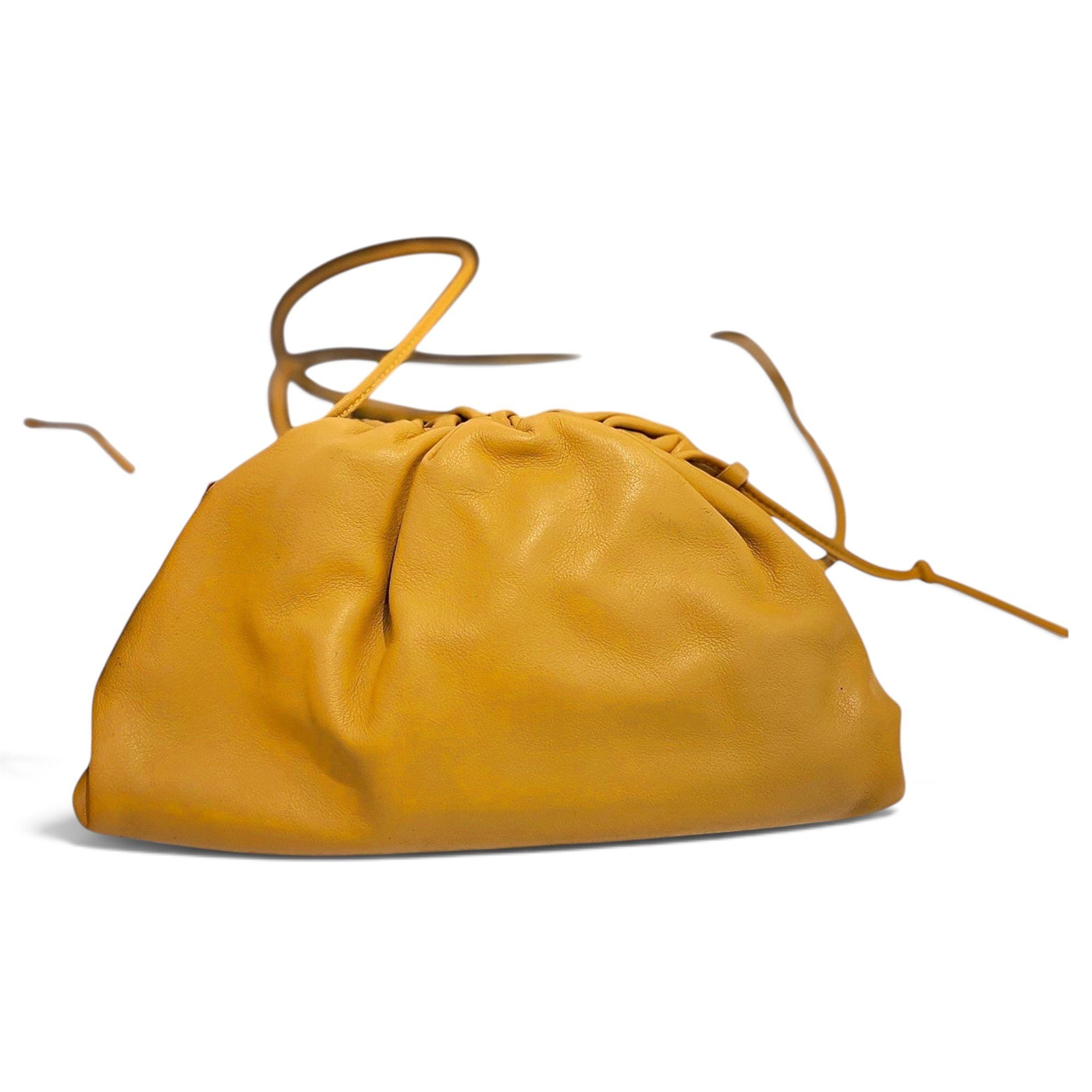 Pouch leather handbag