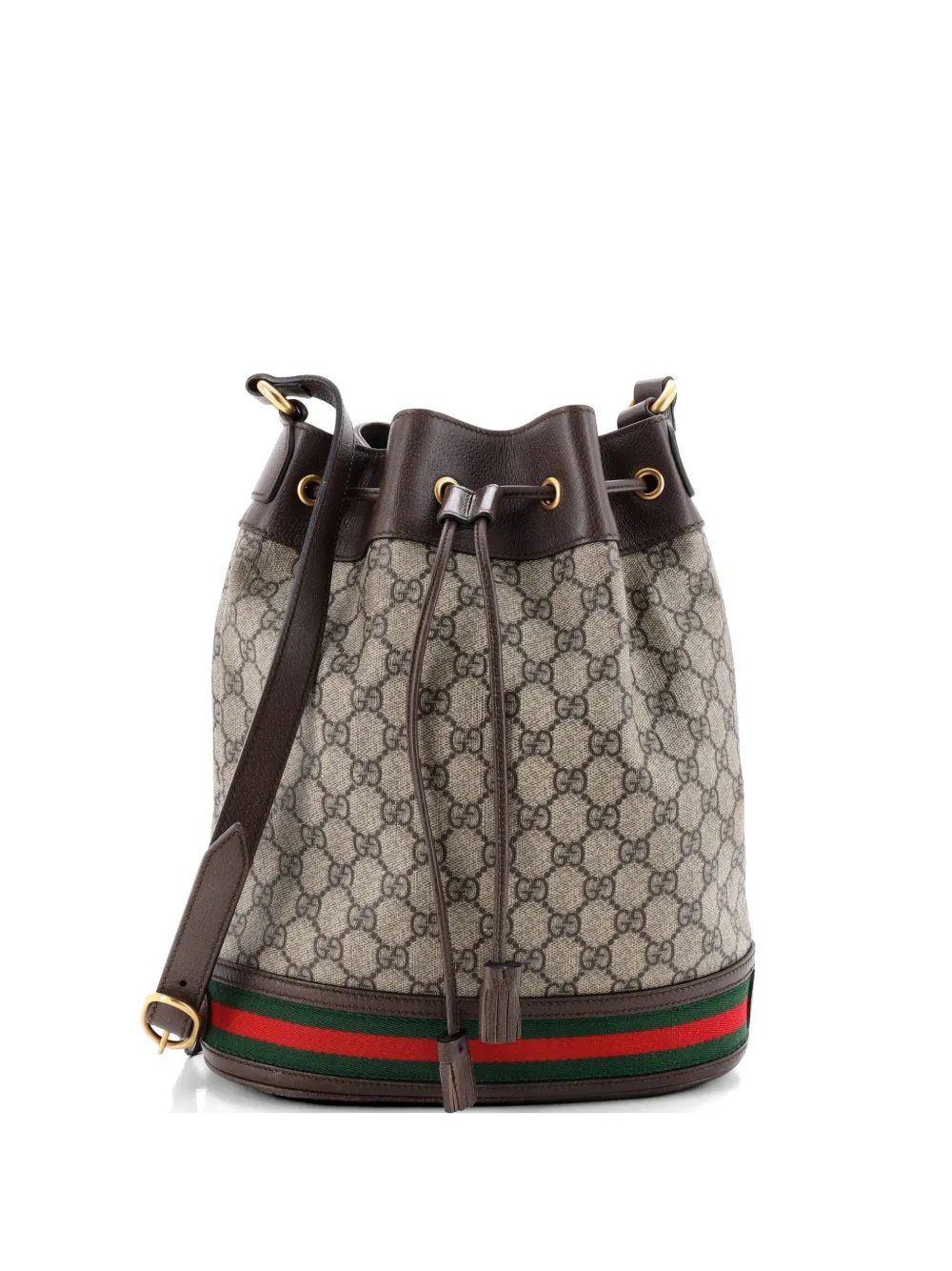 Ophidia GG Coated Canvas Medium bucket bag