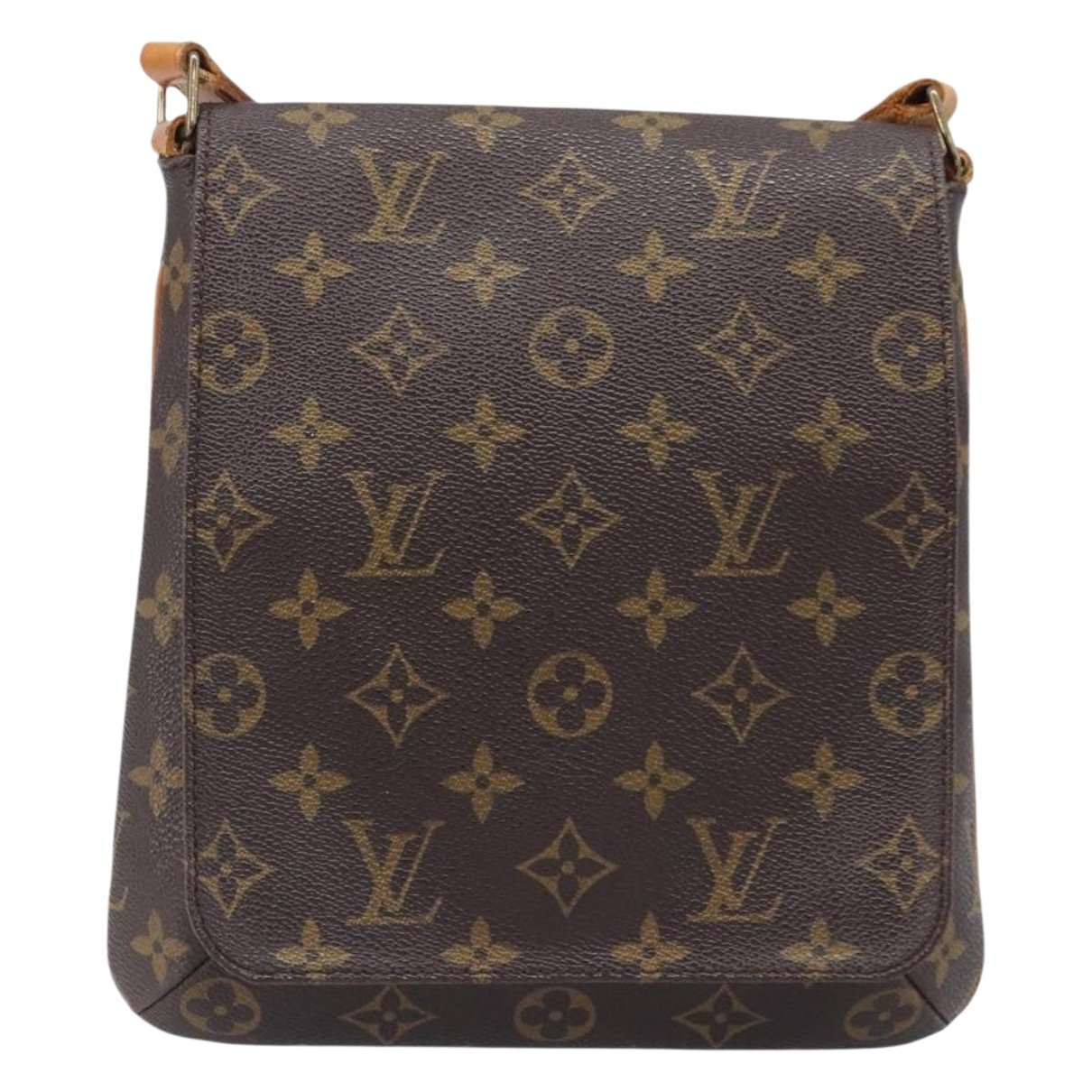 Musette cloth handbag