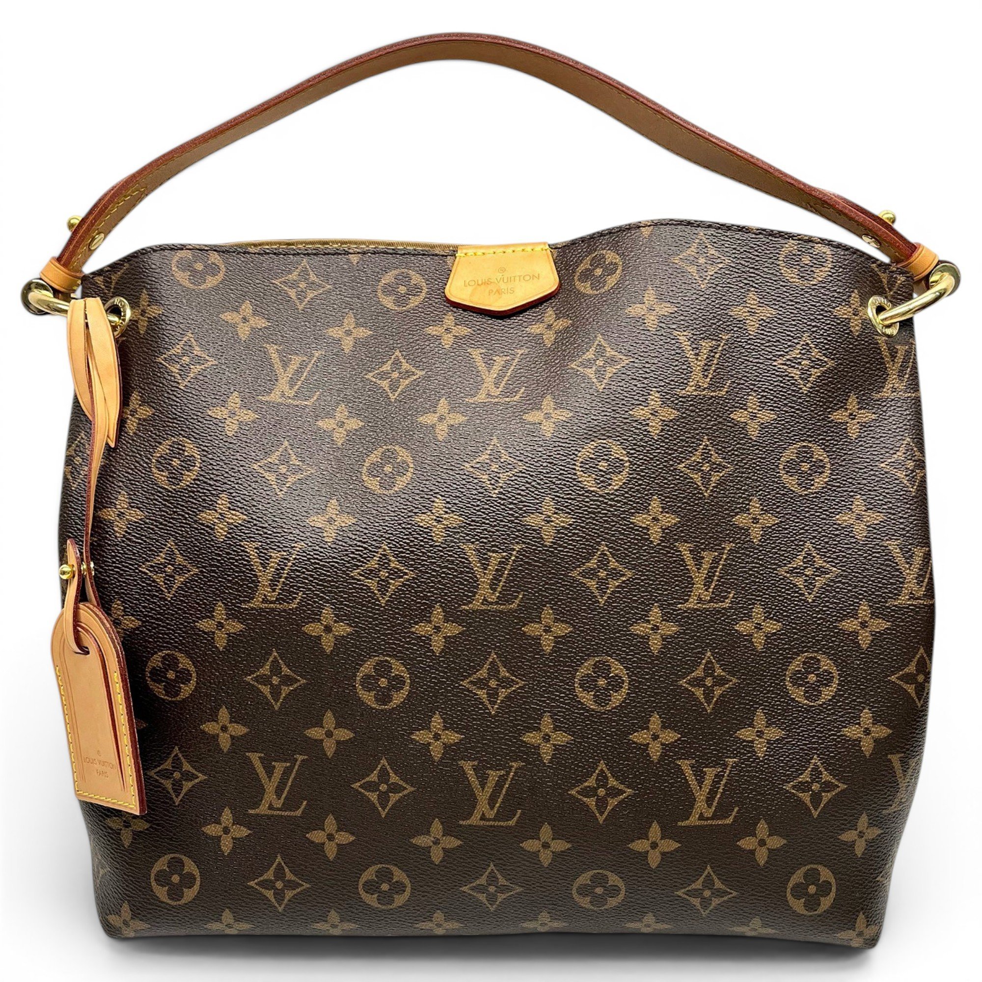 Graceful leather handbag