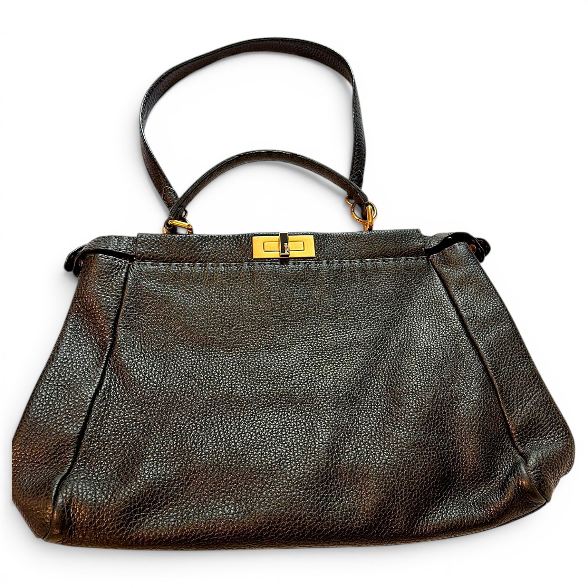 Peekaboo leather handbag