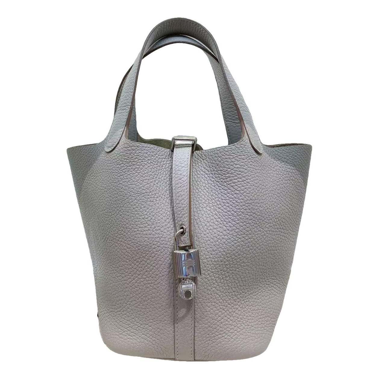 Picotin leather tote