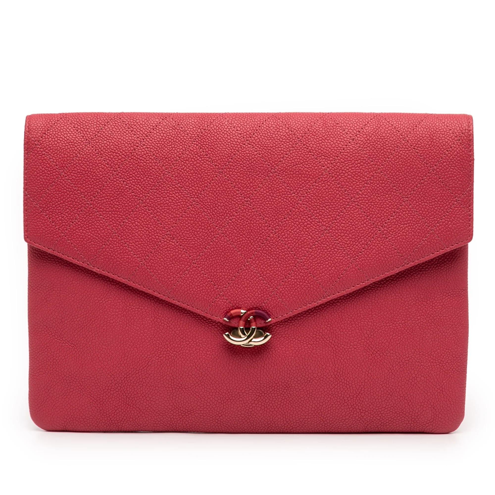 Leather clutch bag