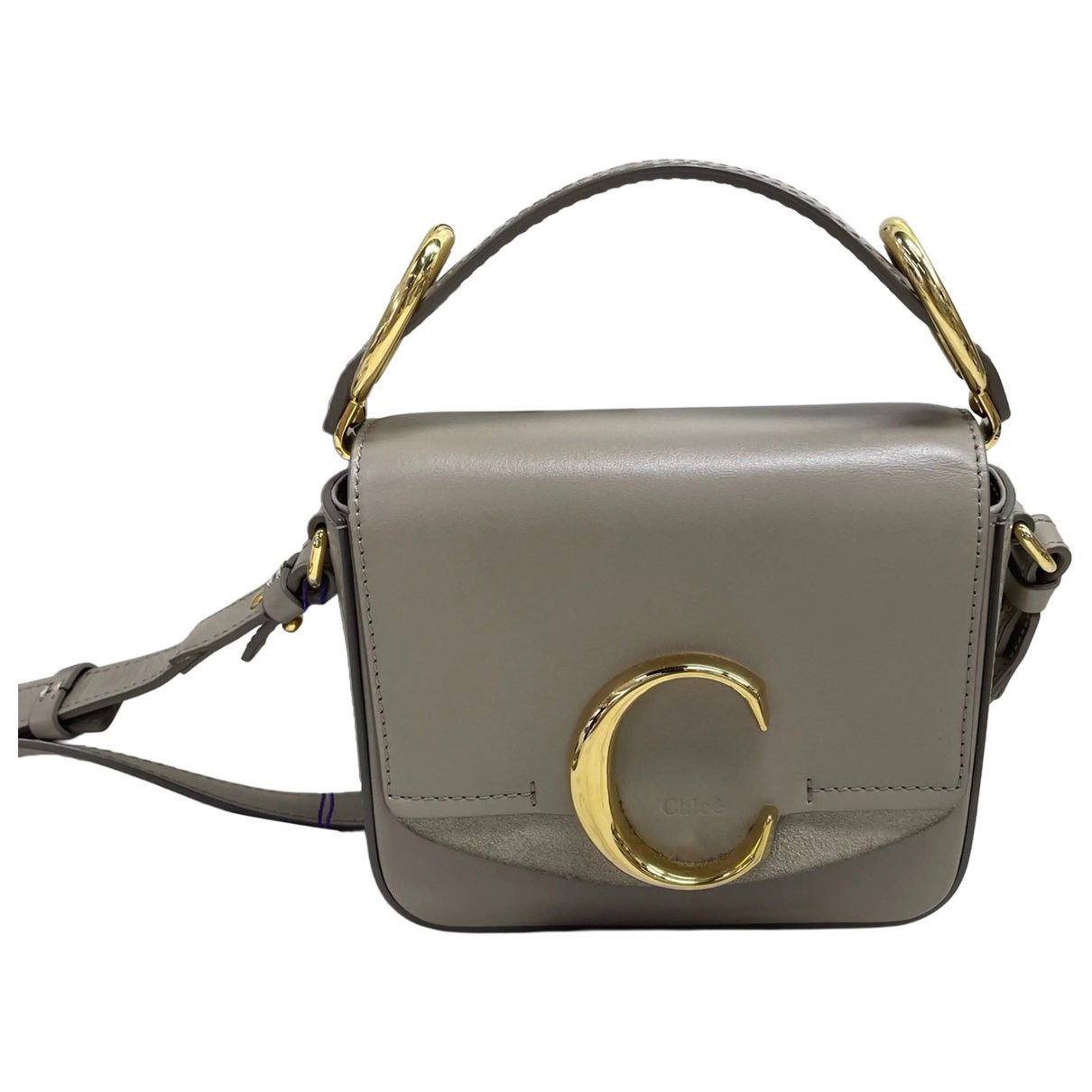 C leather crossbody bag