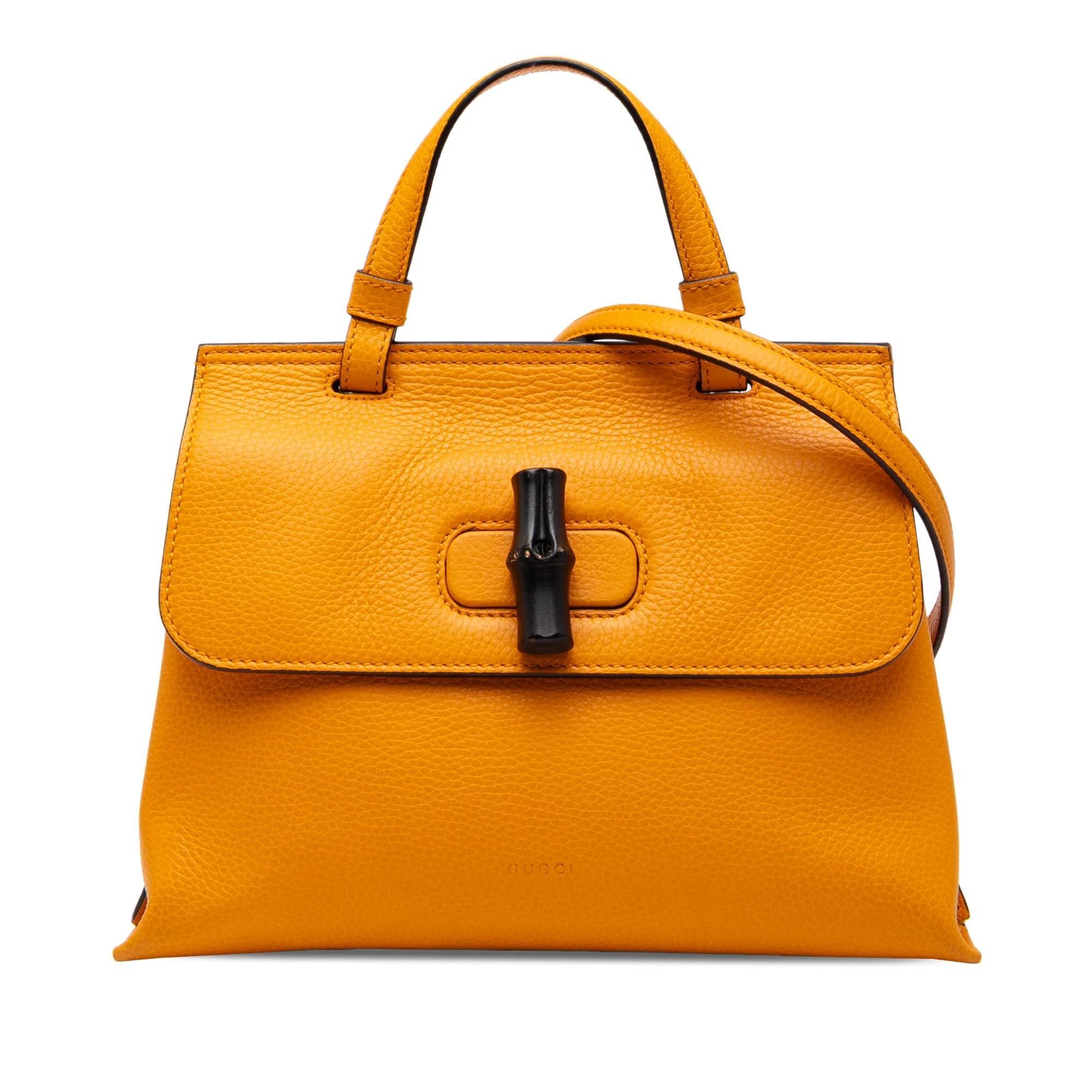 Bamboo pony-style calfskin satchel
