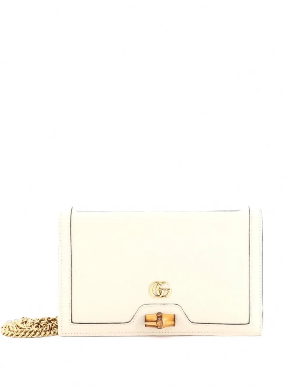 Diana Bamboo Chain Flap Bag Leather Mini crossbody bag