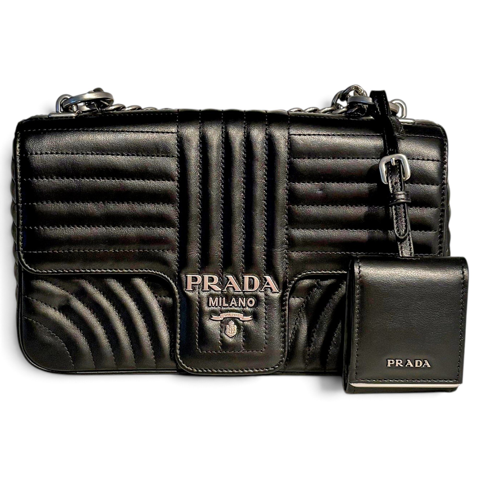 Diagramme leather crossbody bag