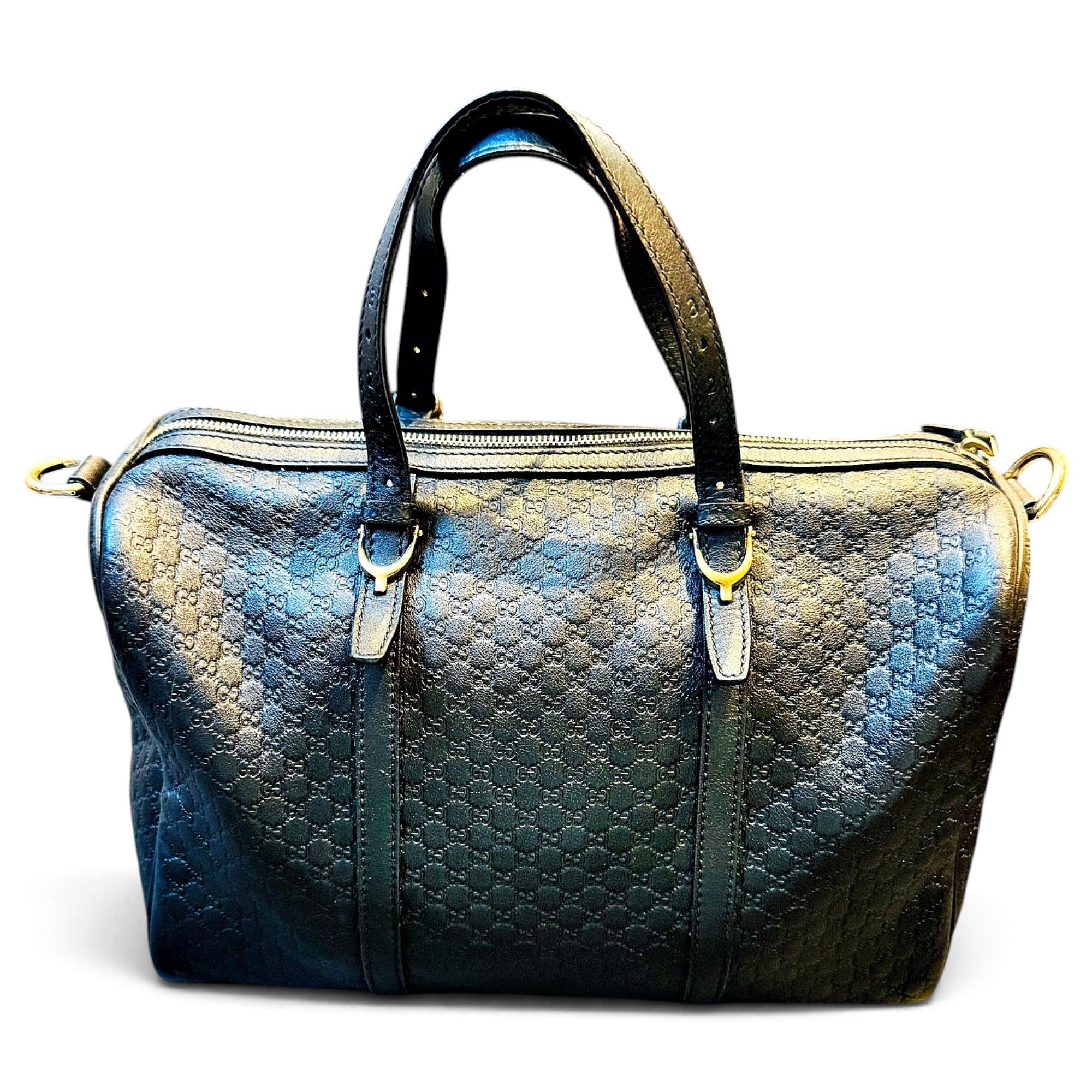 Boston leather handbag