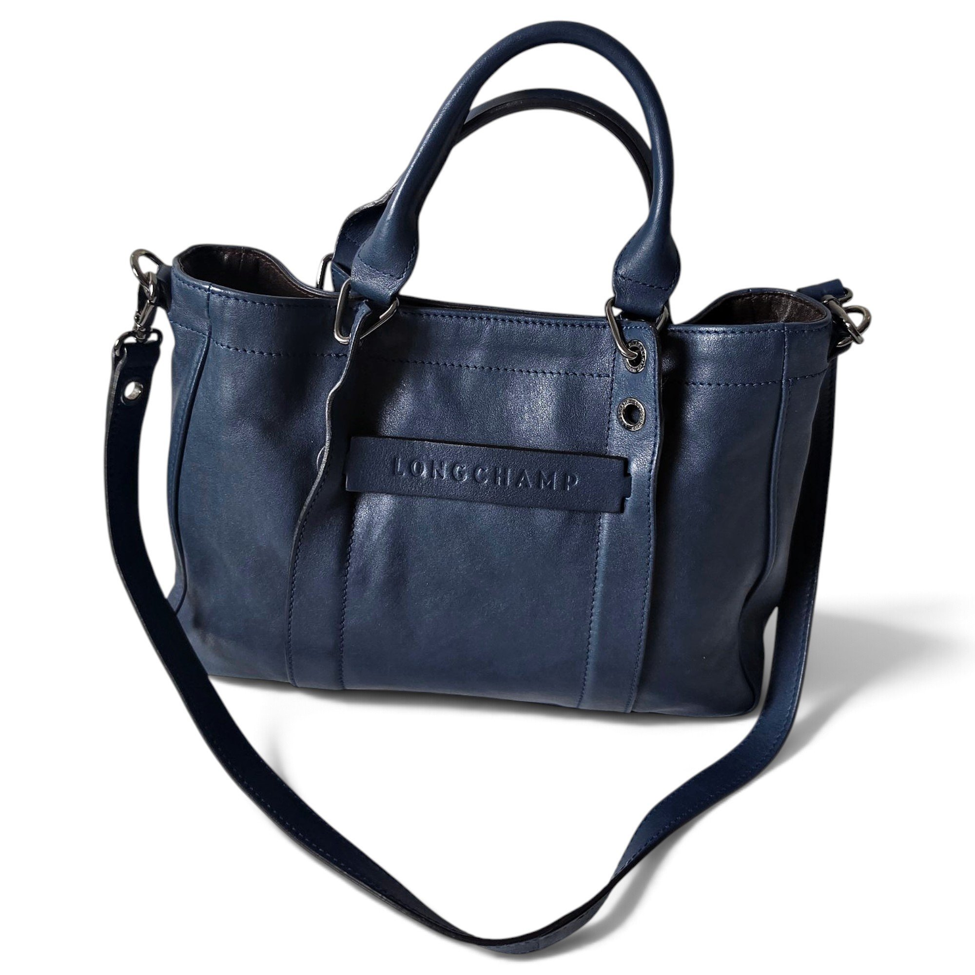 3D leather handbag