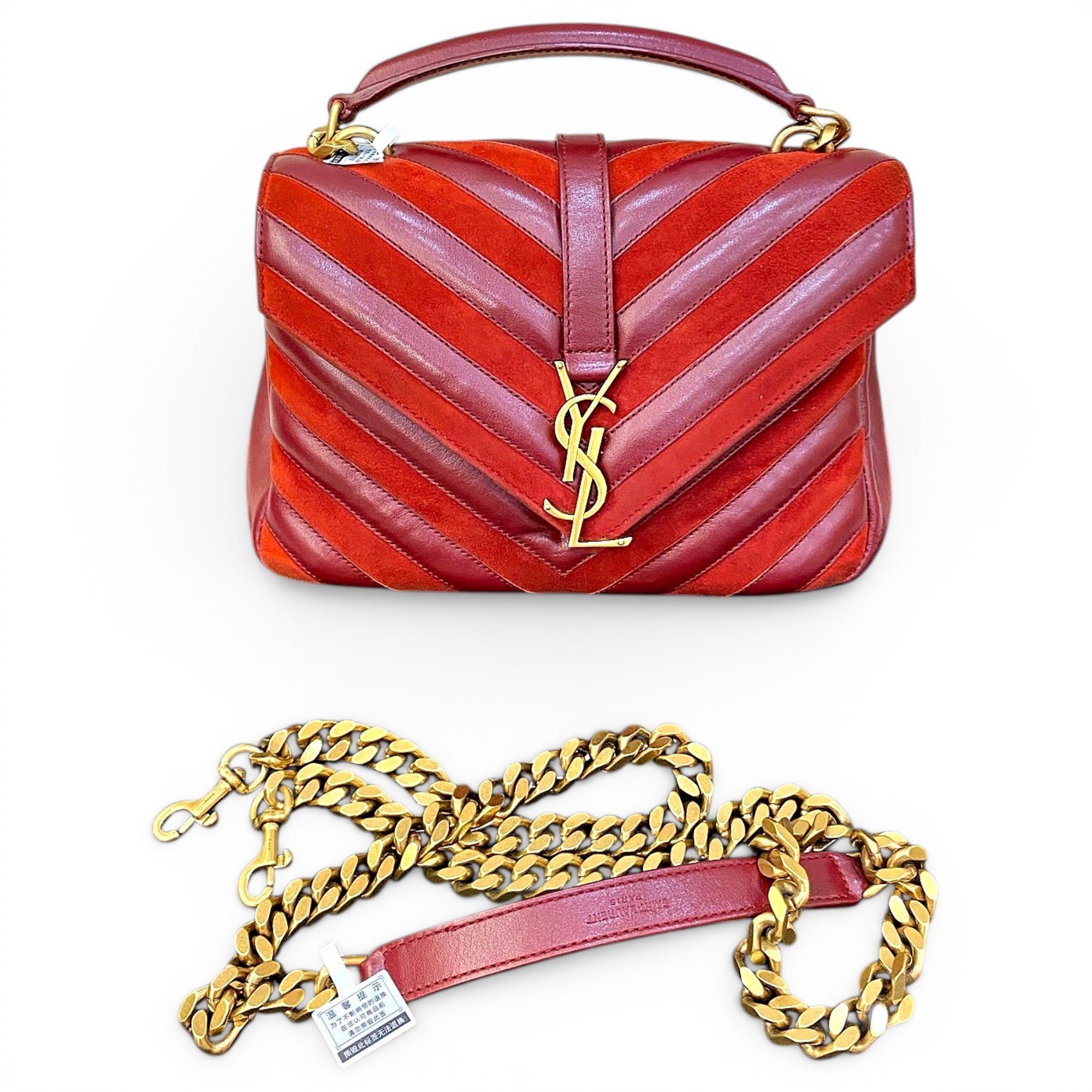 Collége monogramme cloth handbag