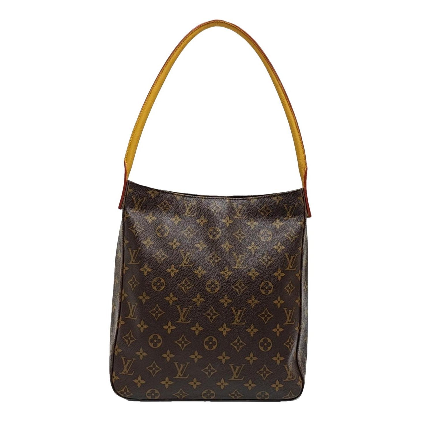 Looping leather handbag