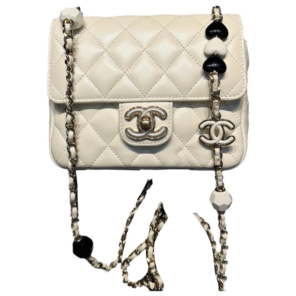 Wallet On Chain leather mini bag