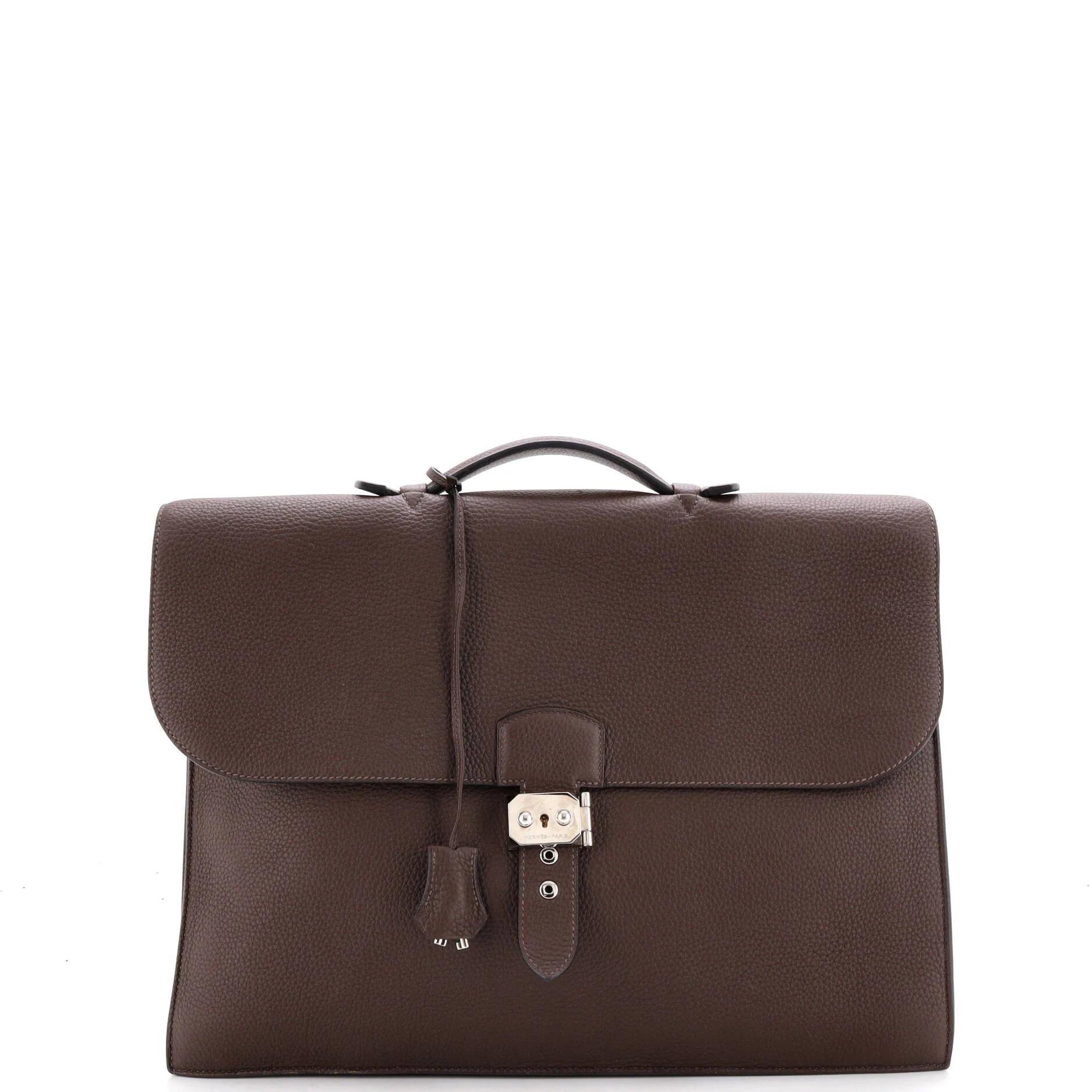 Hermes Sac à Dépêches Handbag Togo Leather 2014