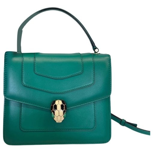 Serpenti leather handbag