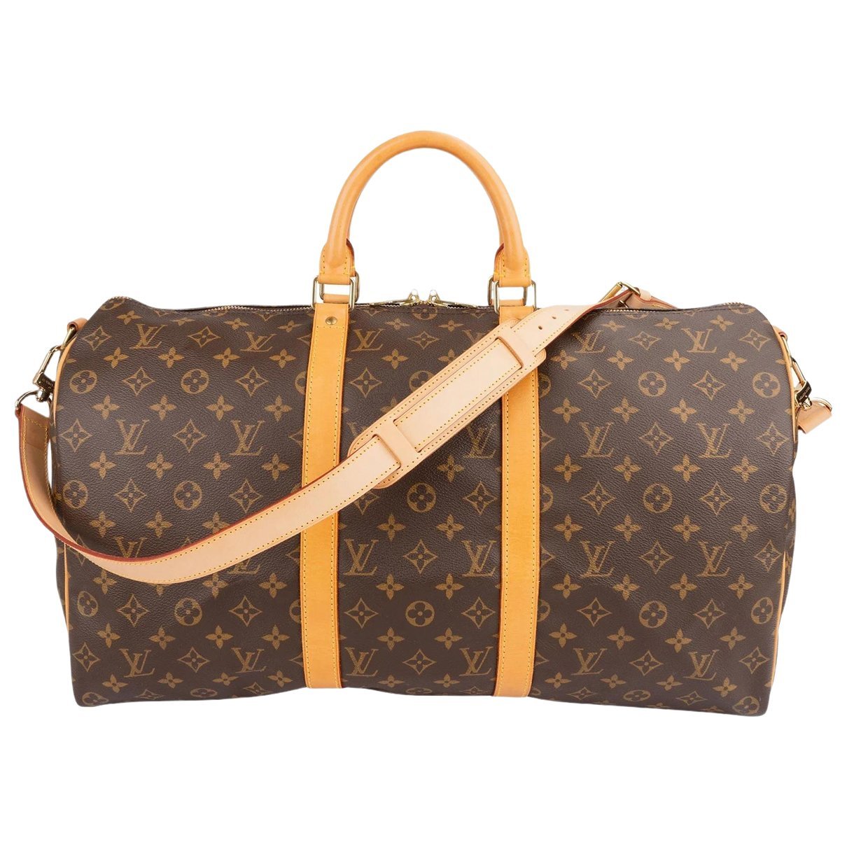 Keepall leather travel bag