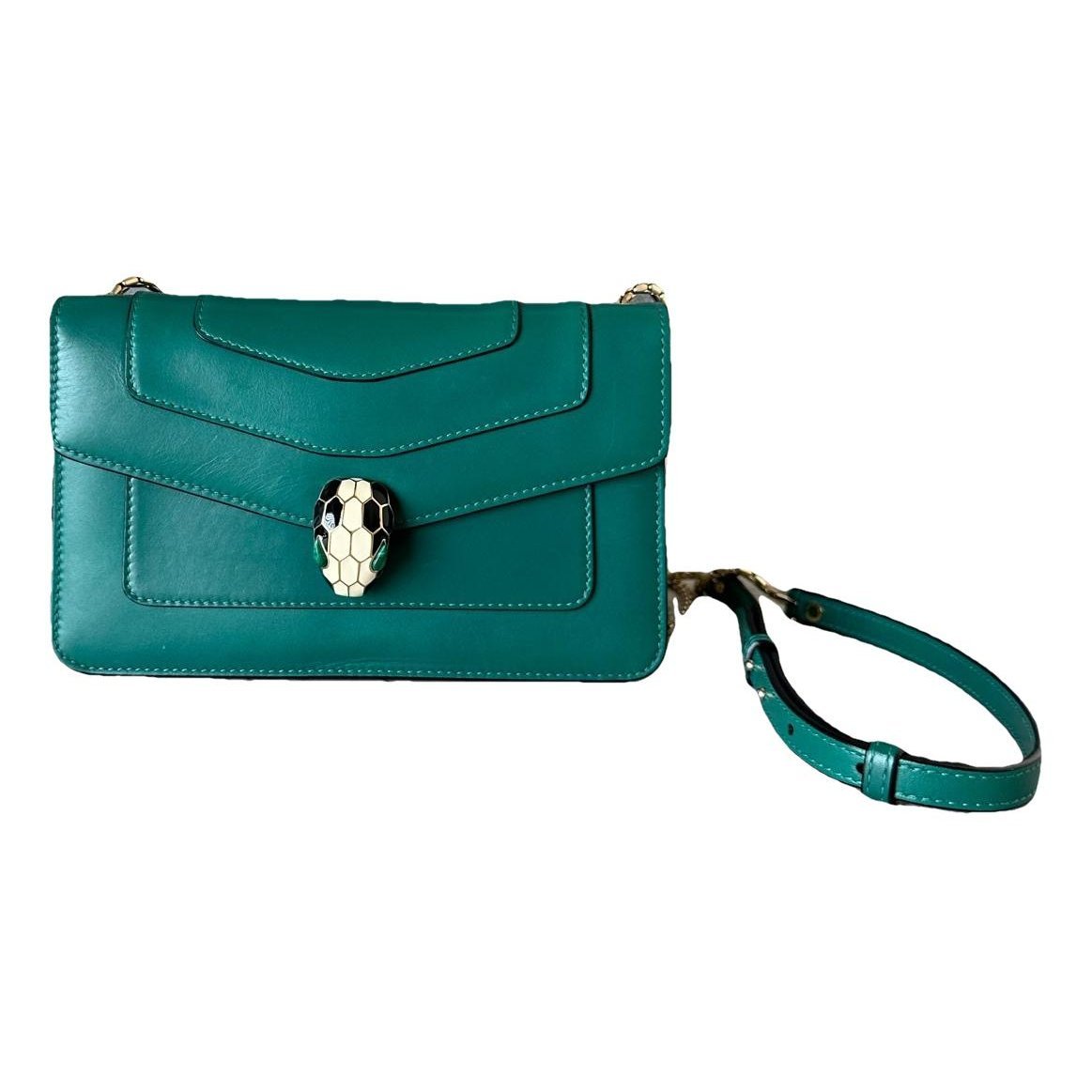 Serpenti leather handbag