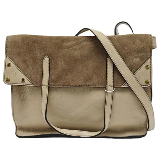 Flip leather handbag
