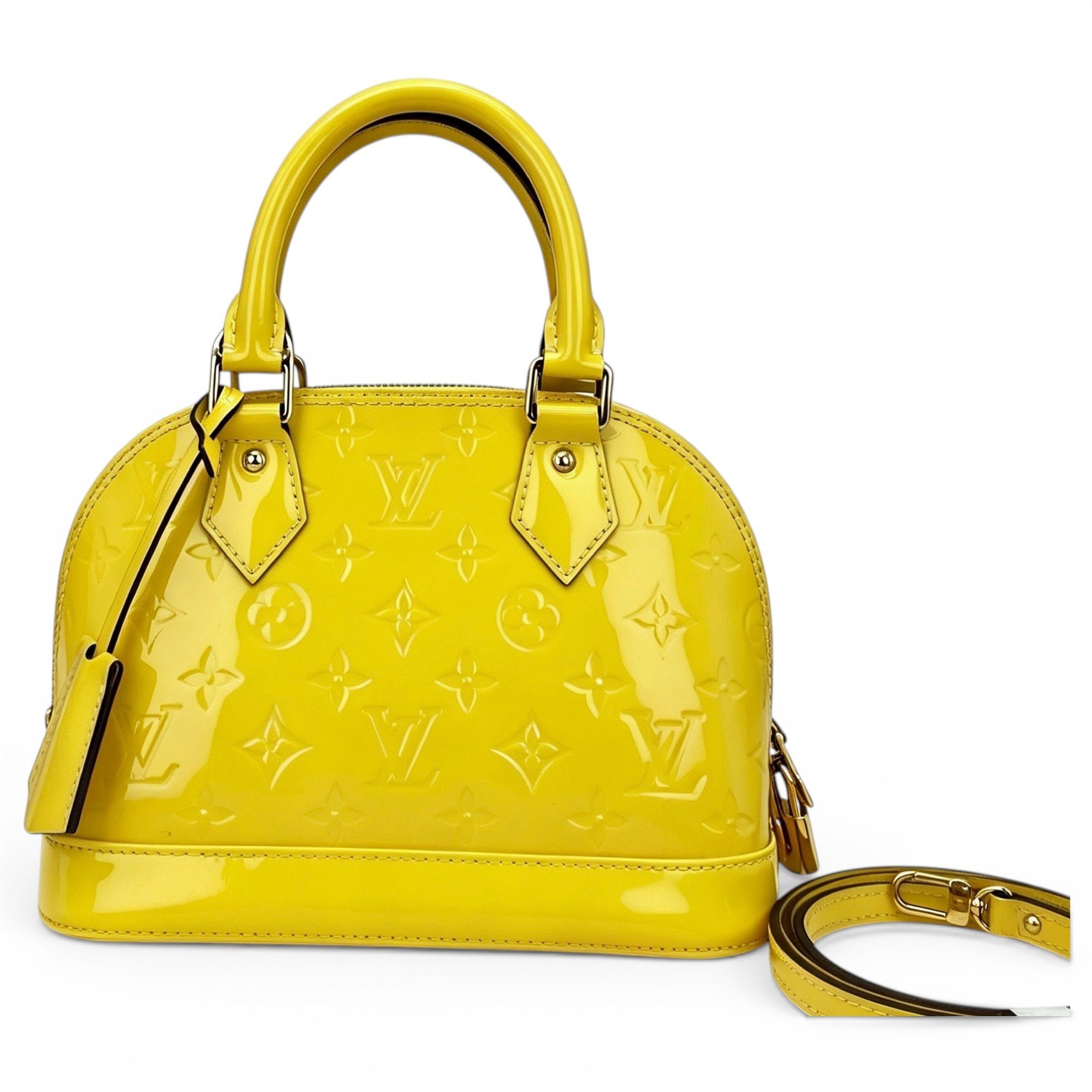Alma BB patent leather handbag