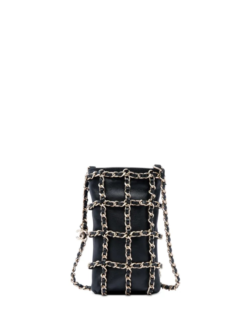 2019 Lambskin Tech Me Out Clutch With Chain crossbody bag