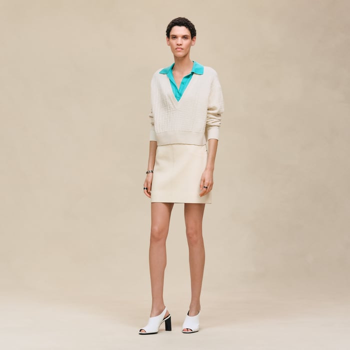 Blanc Naturel "H Voyage" Long-sleeve Sweater