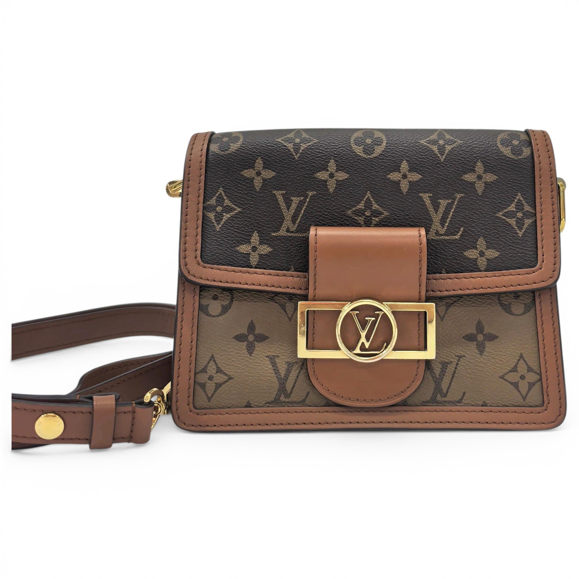 Dauphine leather crossbody bag