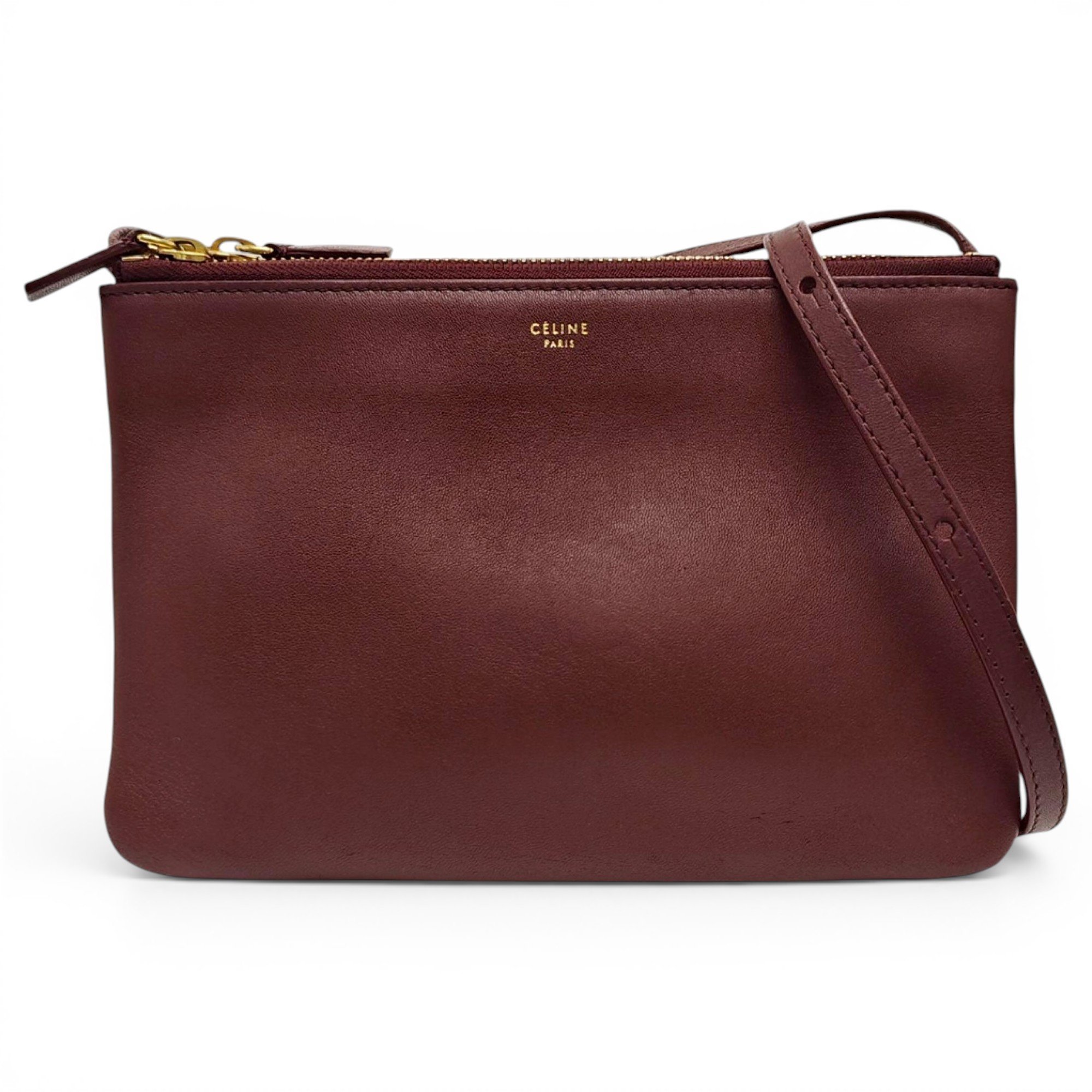 Trio leather crossbody bag