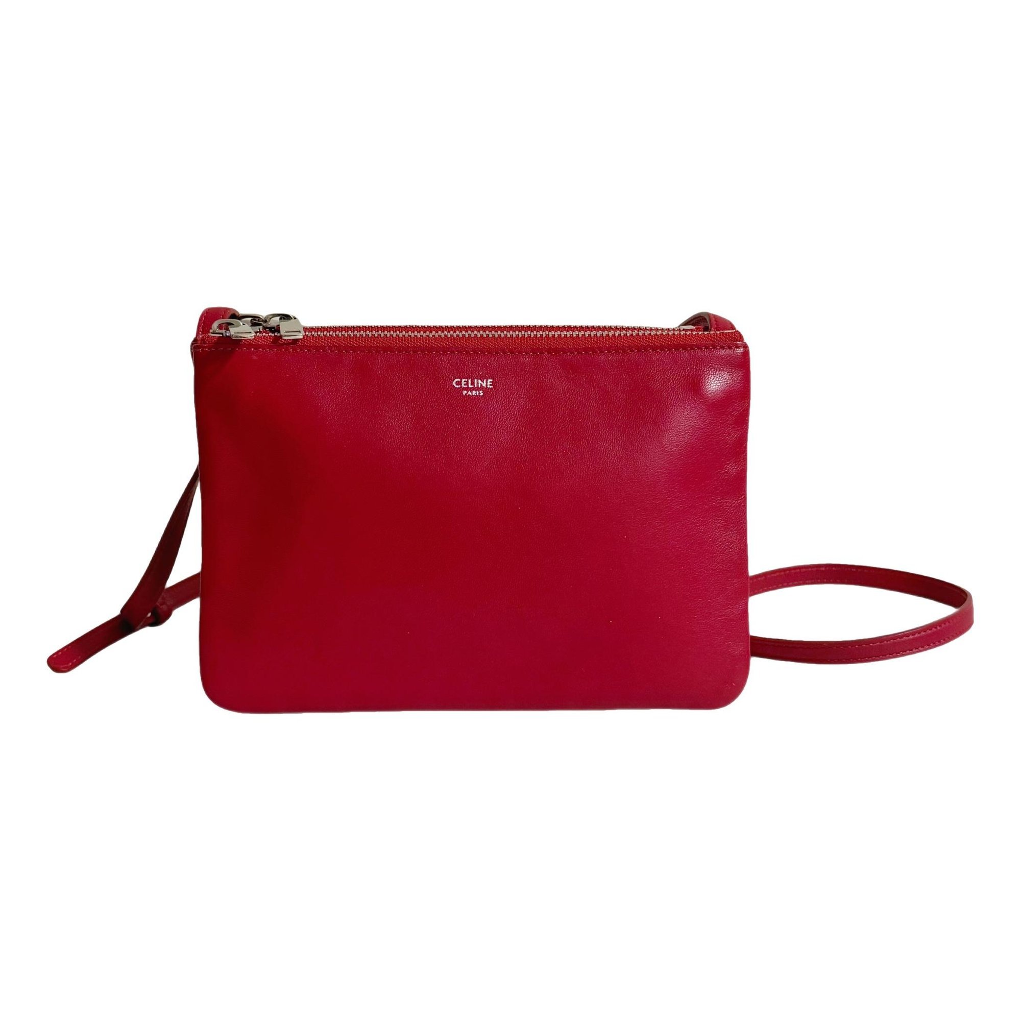 Celine Trio leather crossbody bag