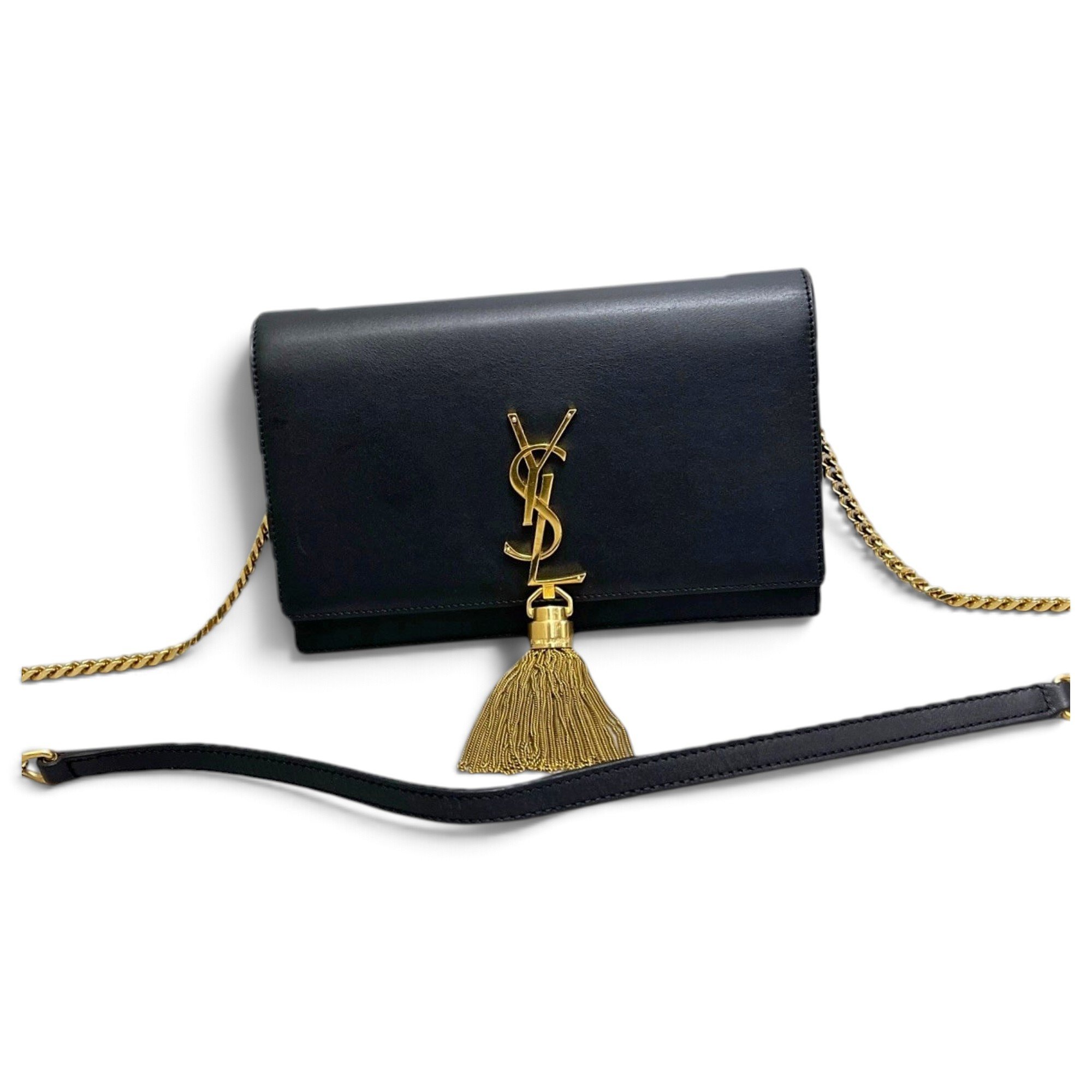 Pompom Kate leather handbag