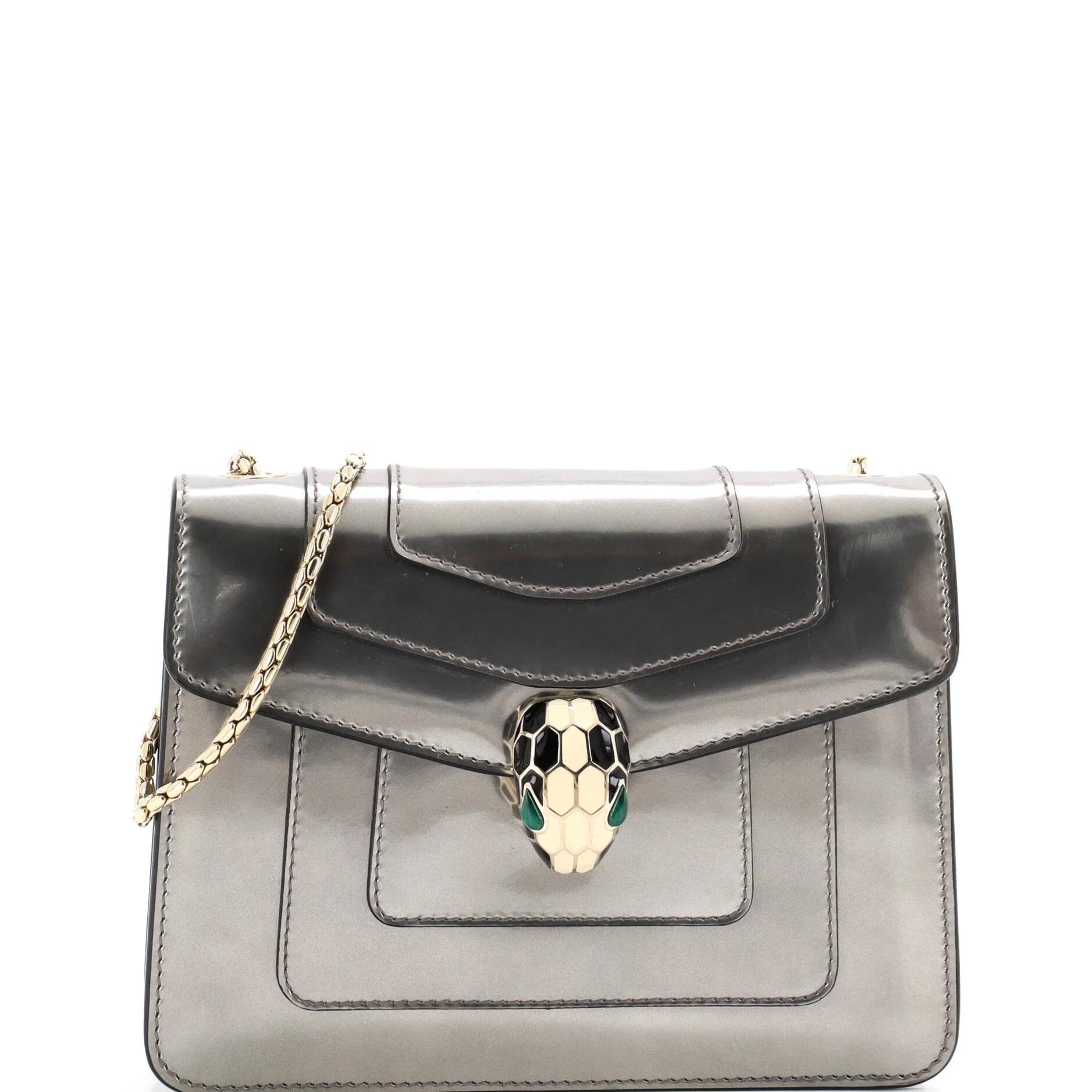 Patent leather handbag