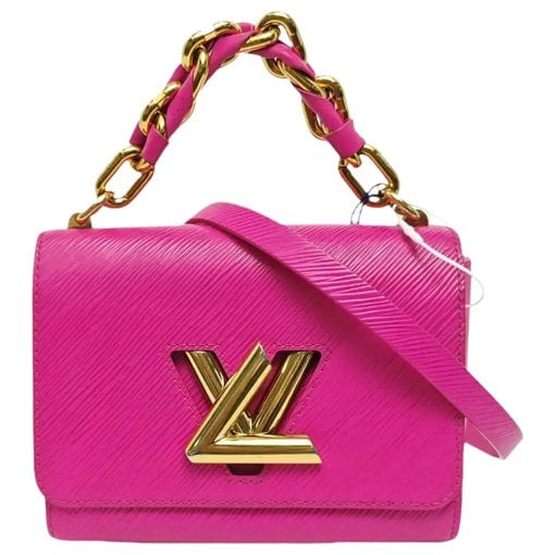 Twist leather handbag