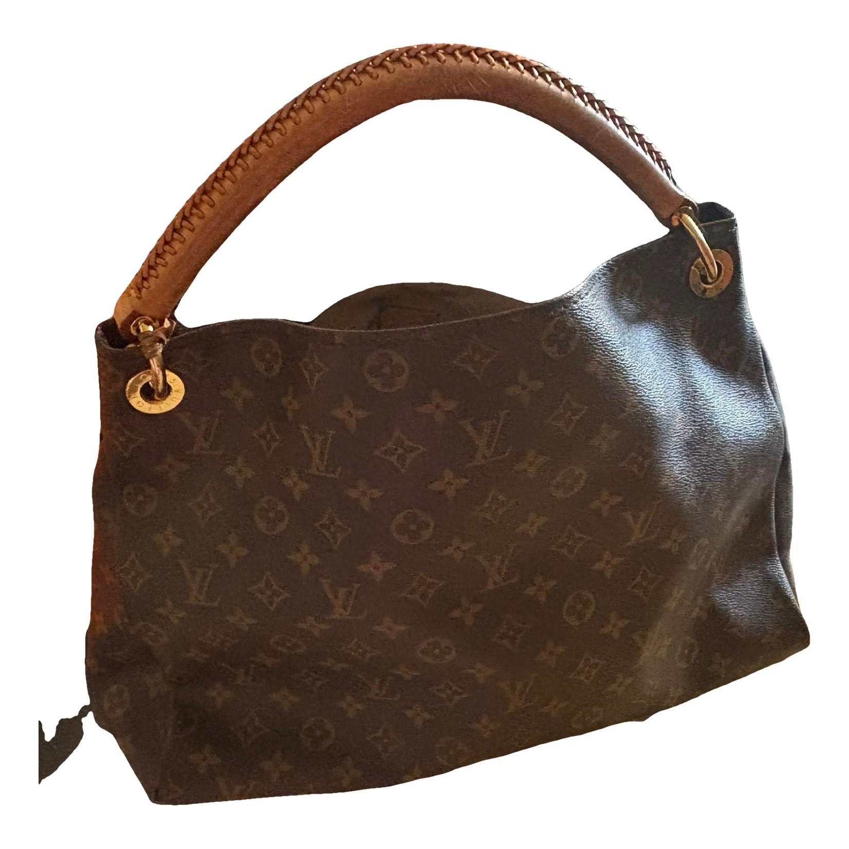Artsy leather handbag