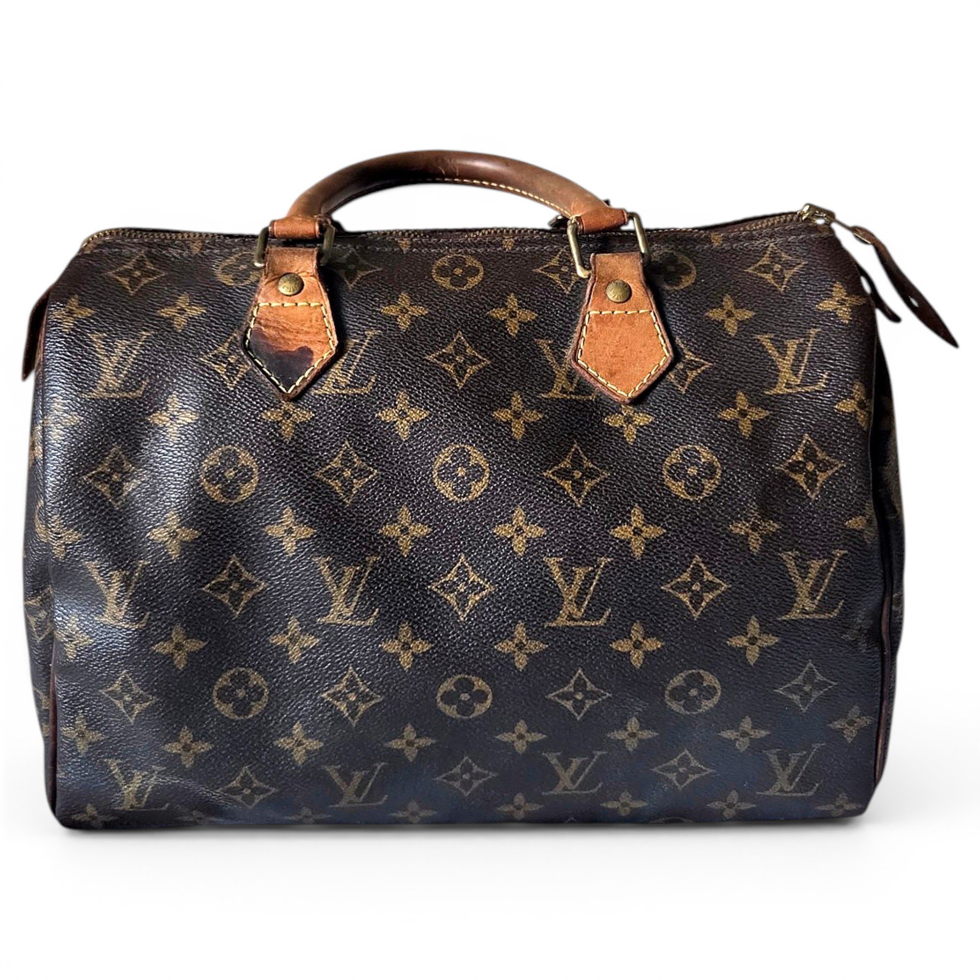 Speedy leather handbag