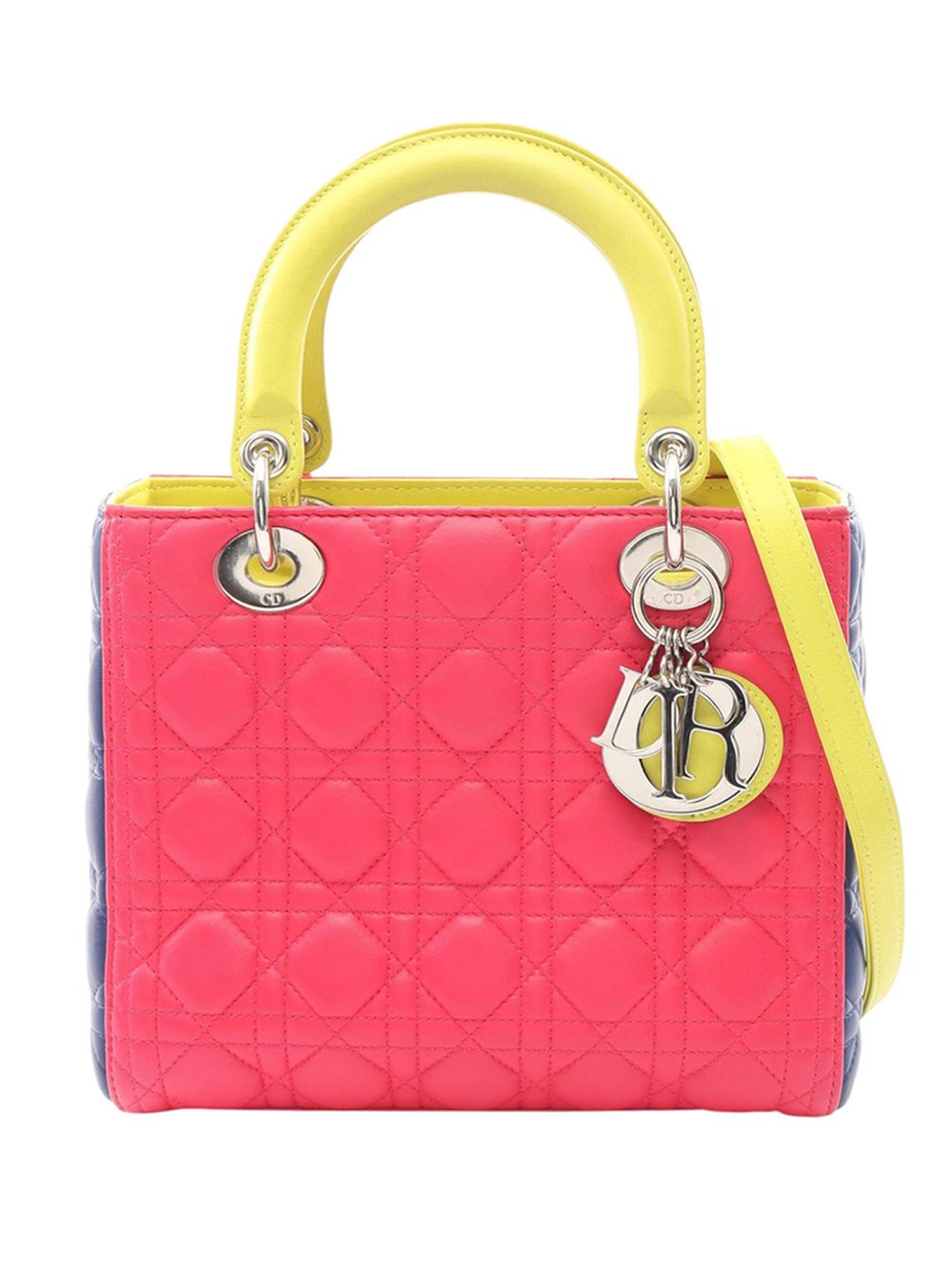 2013 Medium Tricolor Lambskin Cannage Lady Dior handbag