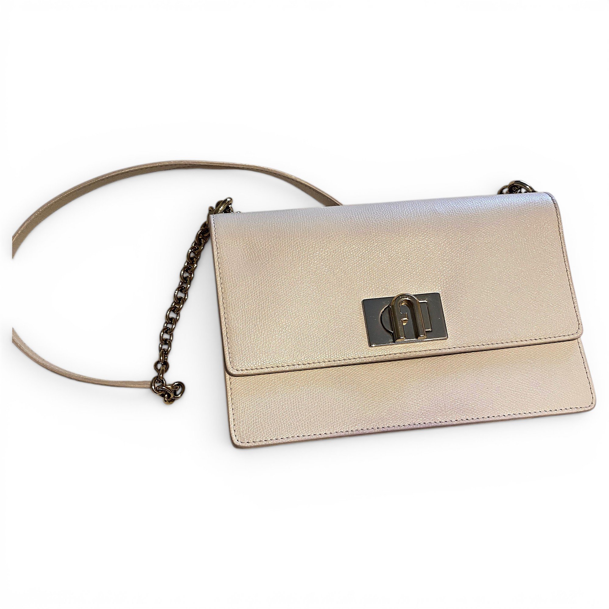 Leather clutch bag