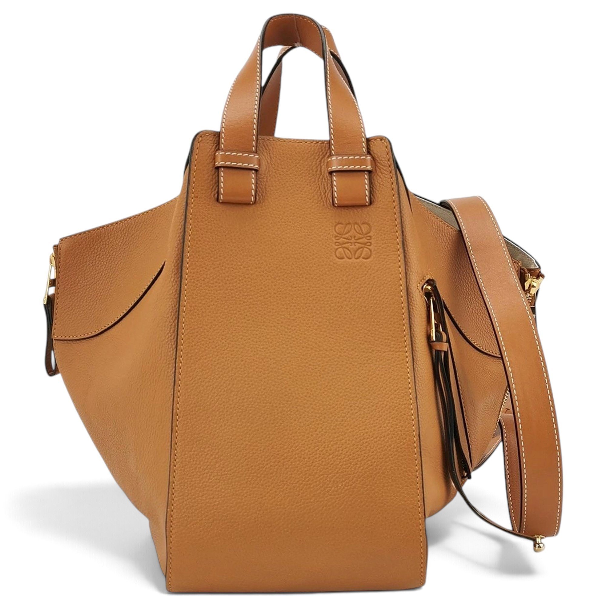 Hammock leather handbag