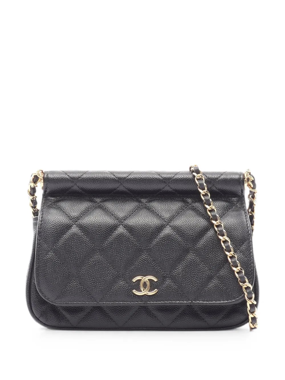 Matelassé leather shoulder bag