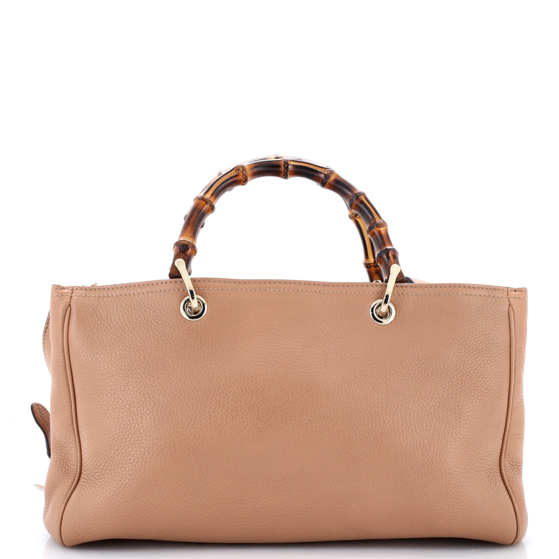 Bamboo Shopper Tote Leather Medium