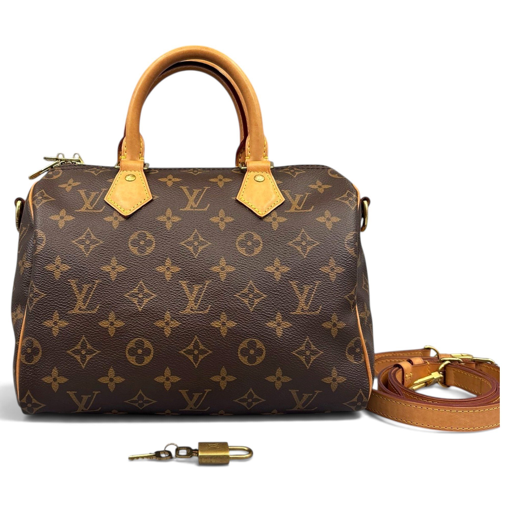 Speedy leather handbag