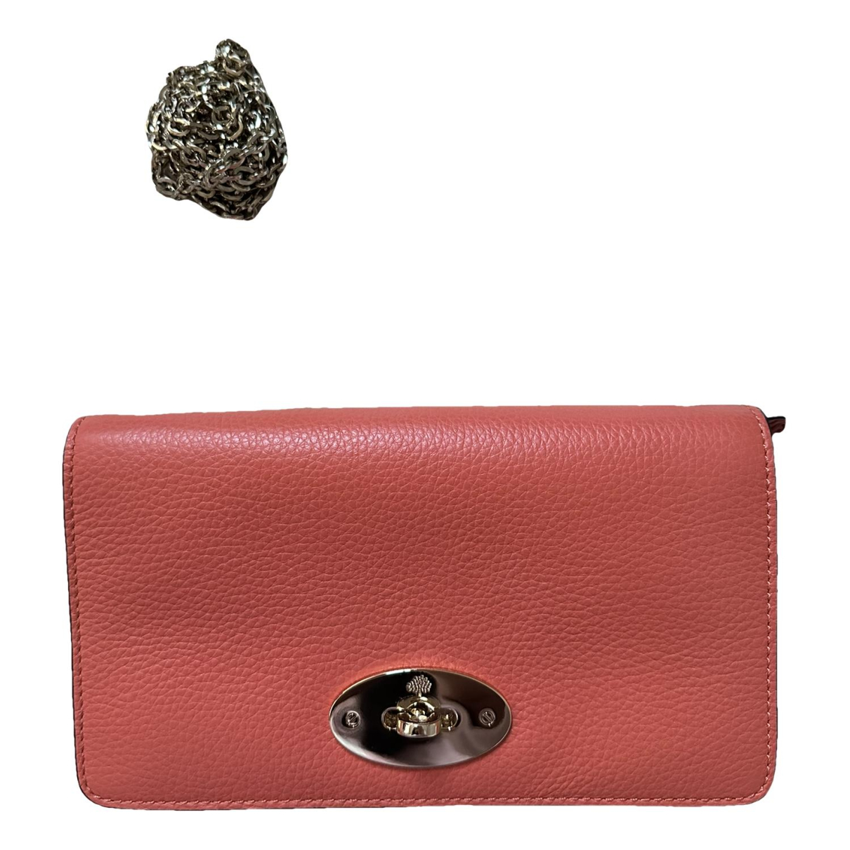 Leather clutch bag