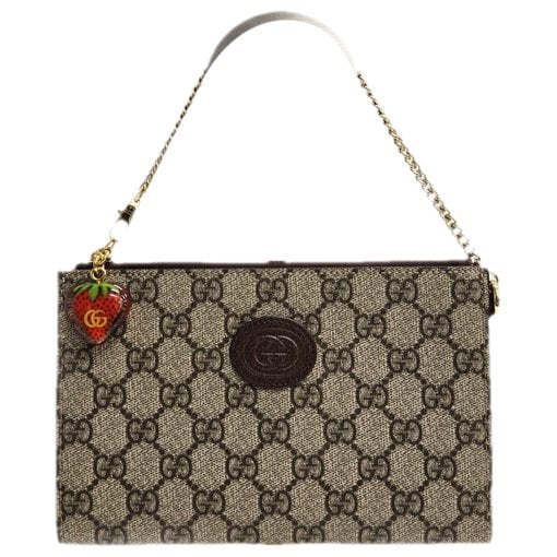 Leather clutch bag