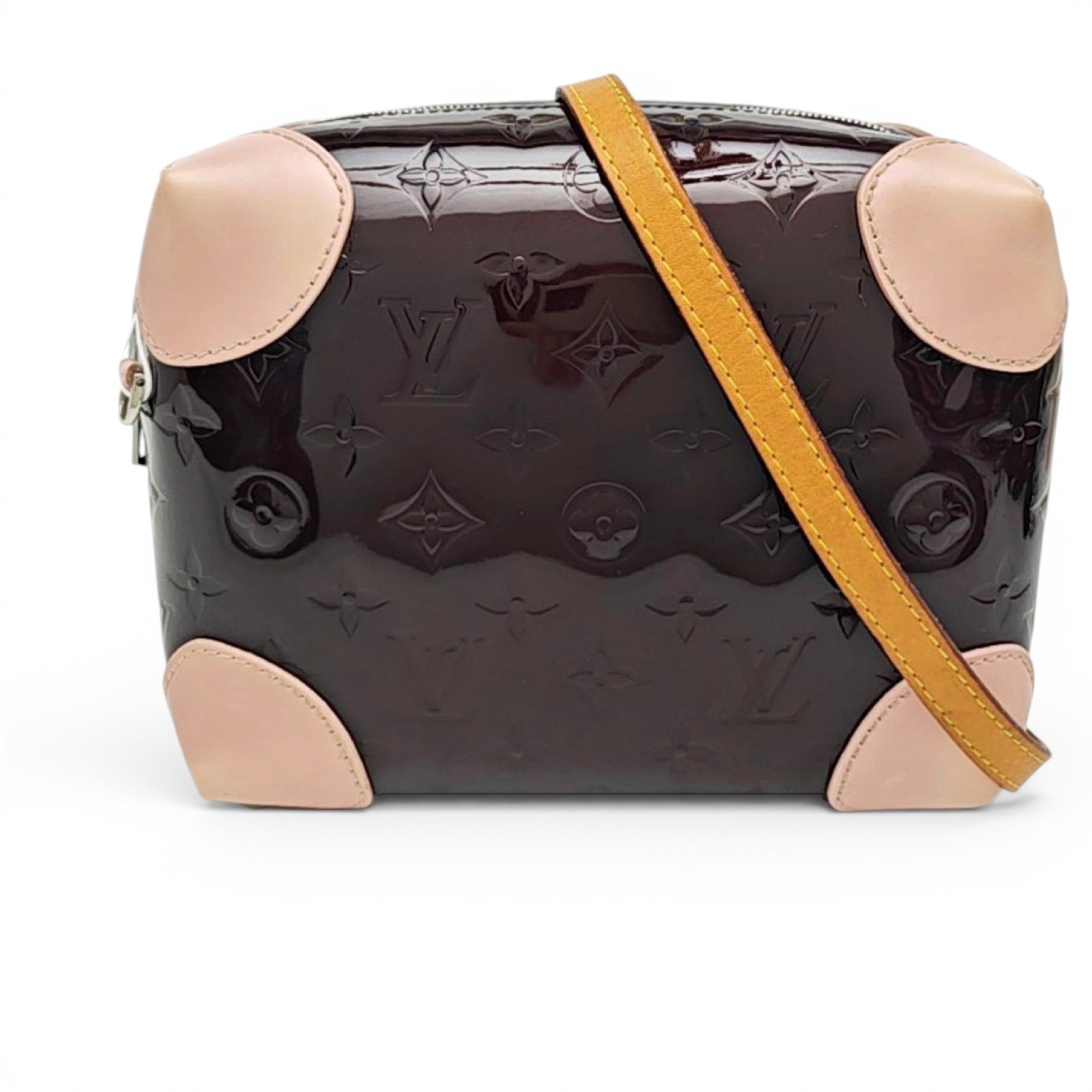 Louis Vuitton Petite Malle patent leather handbag