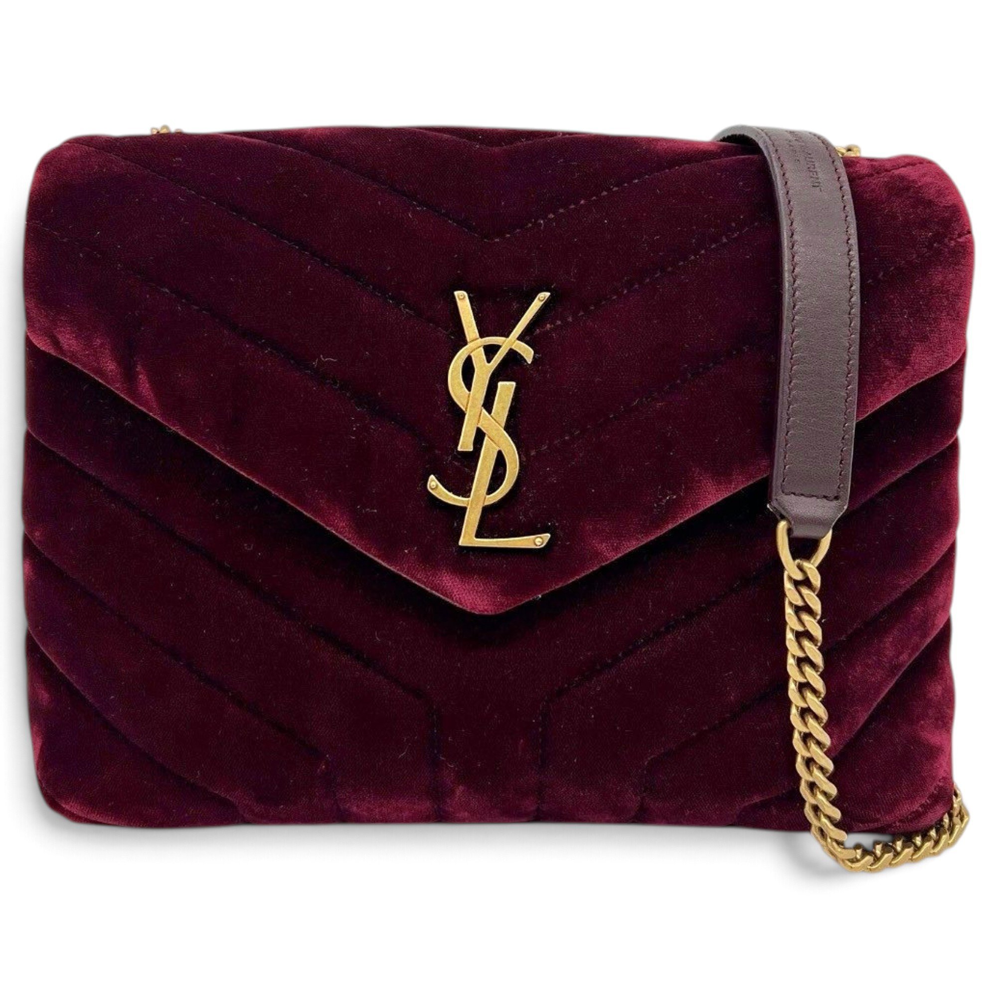 Loulou velvet crossbody bag