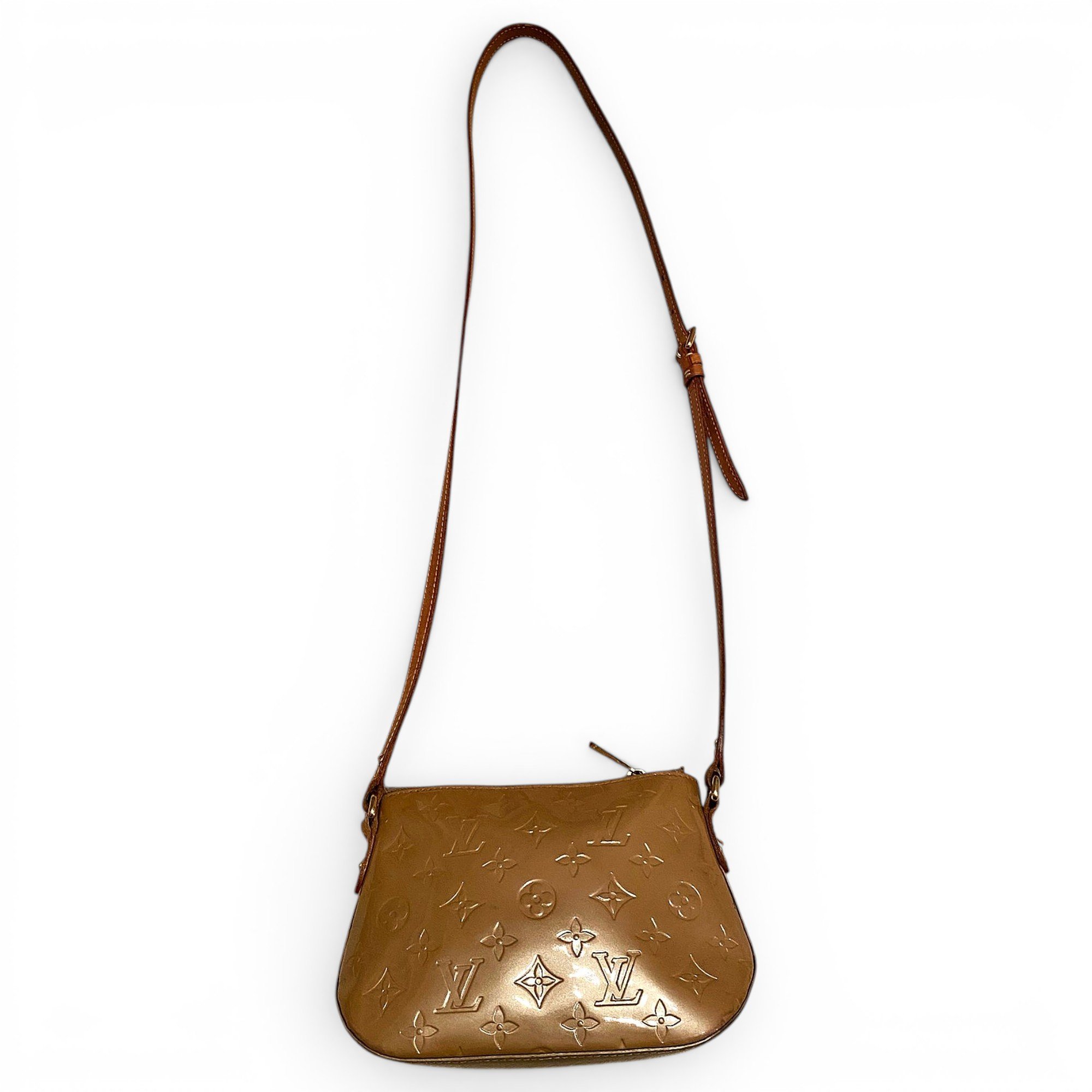 Patent leather handbag