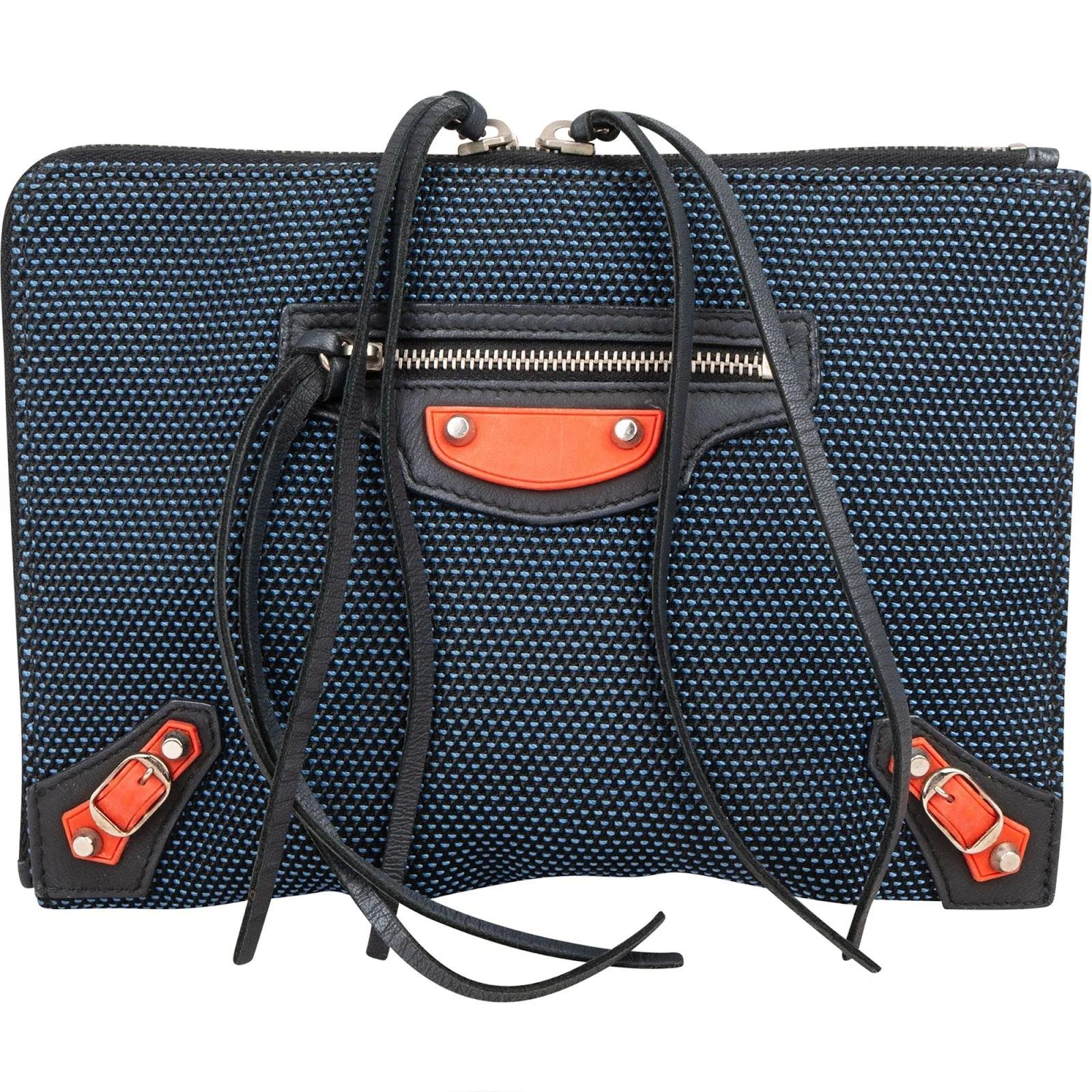City Clip leather clutch bag