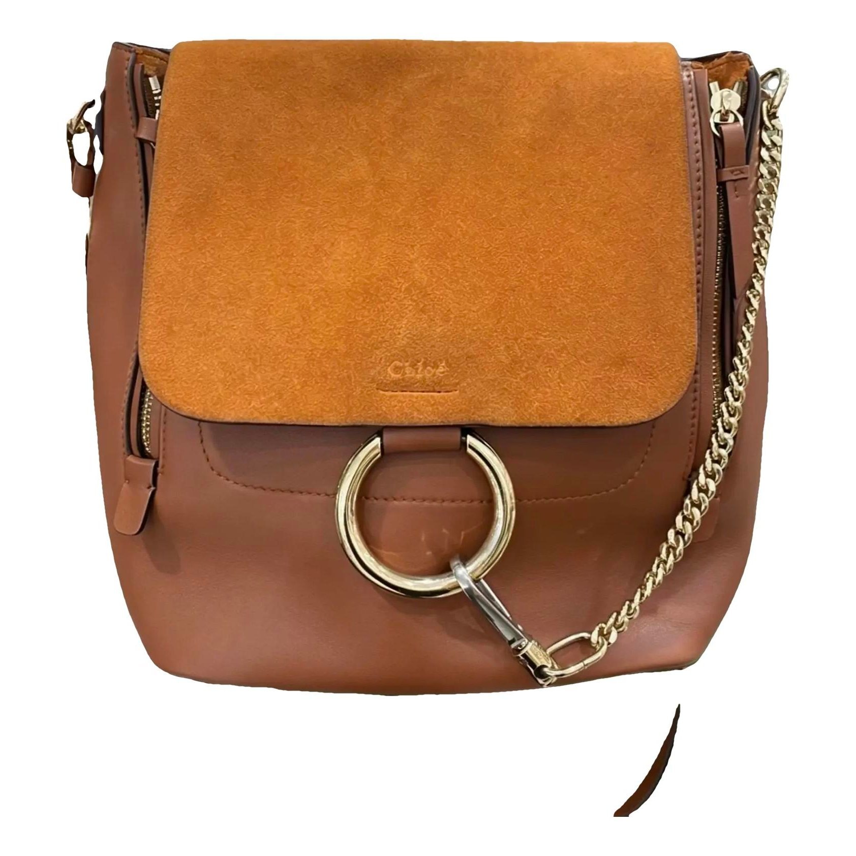 Faye leather backpack
